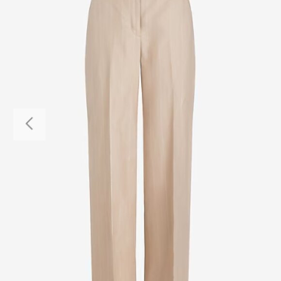 NWT Express Editor Mid Rise Metallic Stripe Trouser Pant - Picture 3 of 4